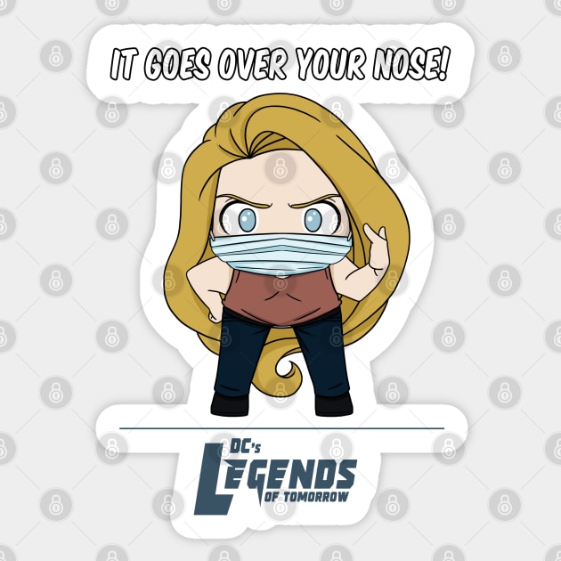 Ava Sharpe - It Goes Over Your Nose! Sticker by RotemChan